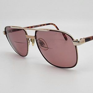 Vintage Mainstreet 883 Gold Brown Tortoise Aviator Sunglasses / Eyeglasses Frame